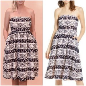 NWT REVOLVE Endless Rose Strapless Dress Size small Lace Y2k Floral